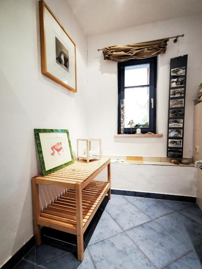charmantes Apartment Siebenschläfer über Café 7 Weida Esterno foto